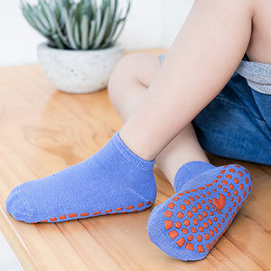 Children and Adult Anti Skid Floor Socks Set of 10 ( 5 For Kids & 5 For Adult )