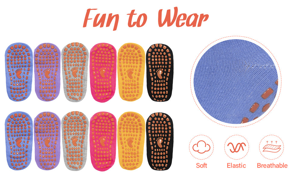 Children and Adult Anti Skid Floor Socks Set of 10 ( 5 For Kids & 5 For Adult )